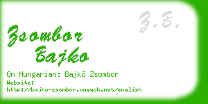 zsombor bajko business card
