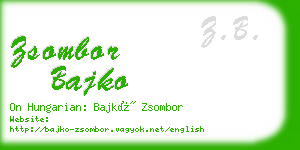 zsombor bajko business card